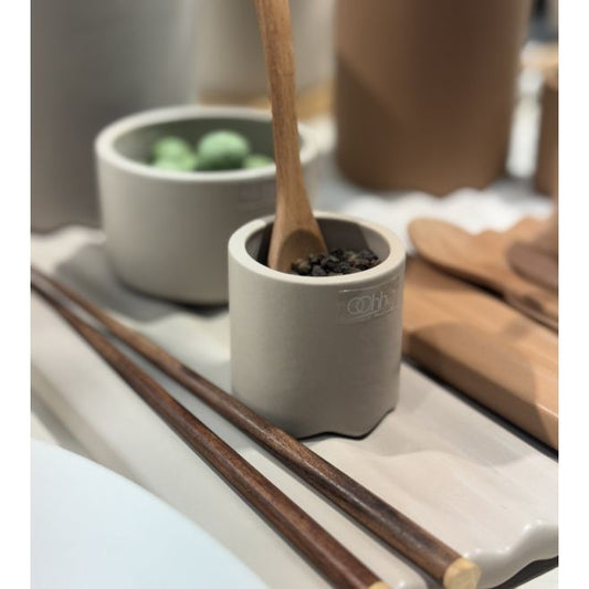 Lübech Living Set of 2 Wave egg cups - light brown