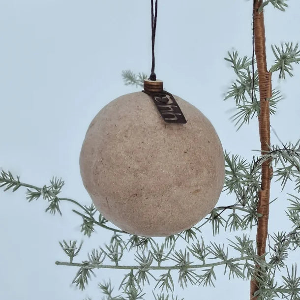 Lübech Living Weihnachtsbaumkugel -natur-