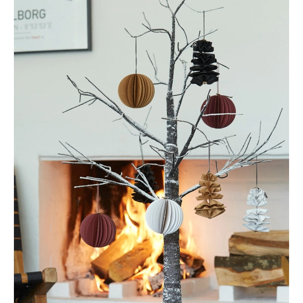 Lübech Living Paper XMAS ball / Weihnachtsbaumkugel -weiß-