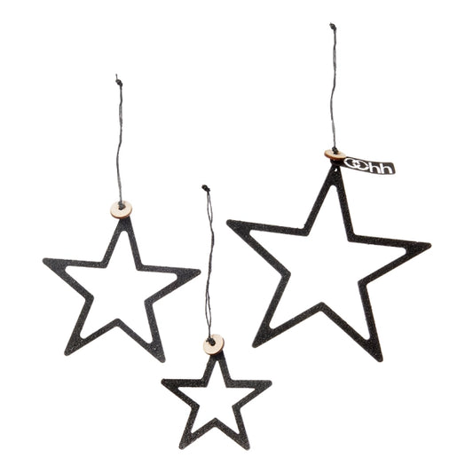 Lübech Living Woodz Christmas Stars / Stern -schwarz- S