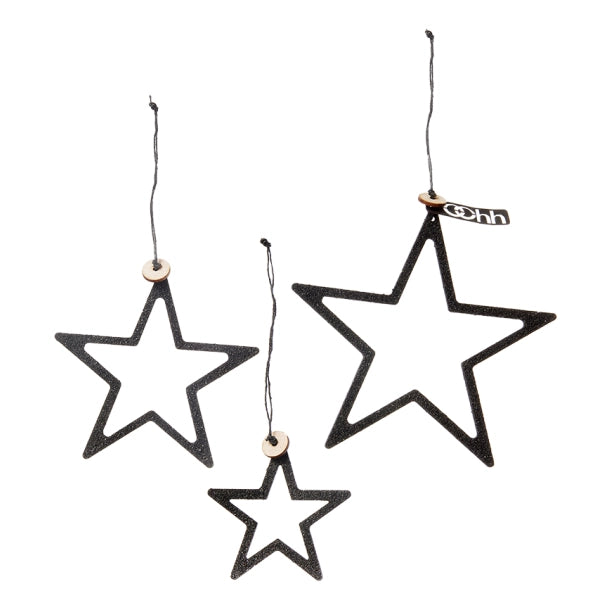 Lübech Living Woodz Christmas Stars / Stern -schwarz- M