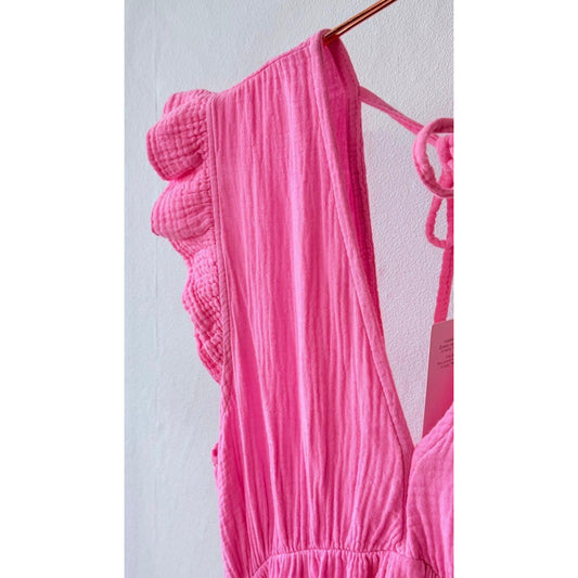 Musselin Kleid -pink