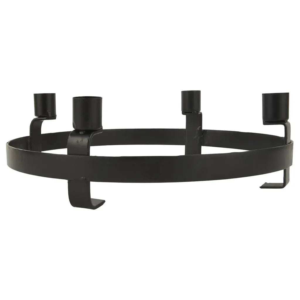 Ib Laursen Adventskerzenhalter f/ 4 Kerzen -schwarz-