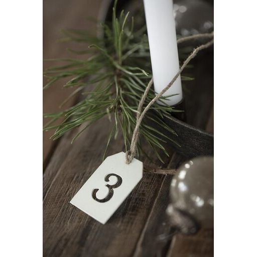 Ib Laursen Anhänger 1-4 m/ Juteschnur -naturweiß-