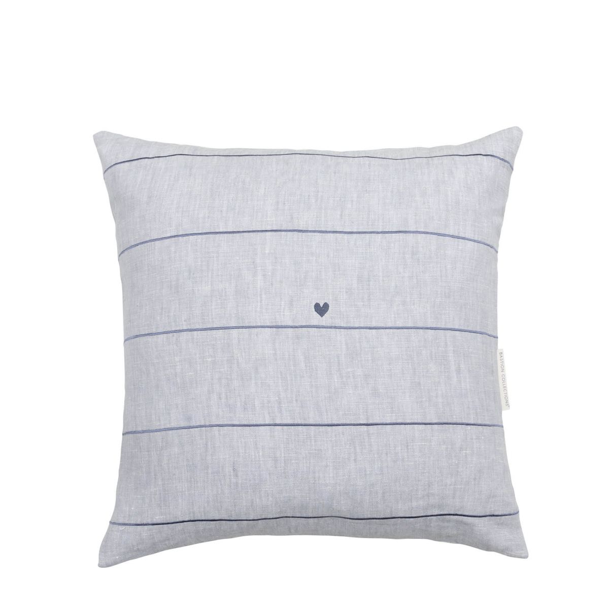Bastion Collections Cushion Cover - blue stripes
