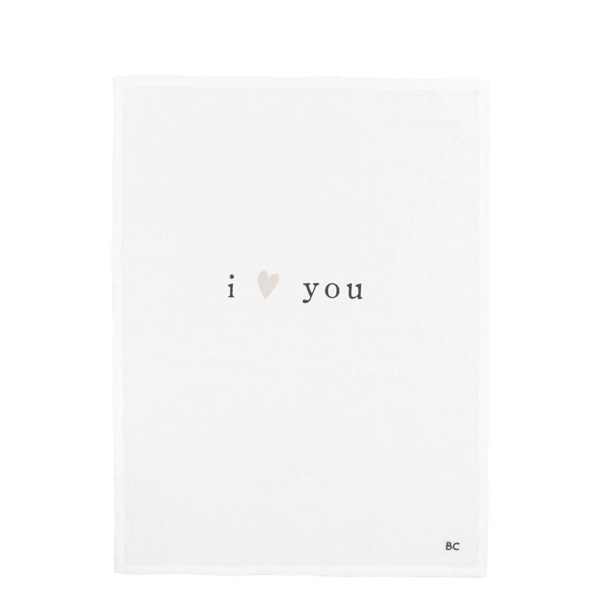 Bastion Collections Kitchen Towels -i 🤍 you- Geschirrtuch