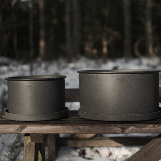 Übertopf/ Plant Pot small - schwarz - 18 cm/Ø27 cm