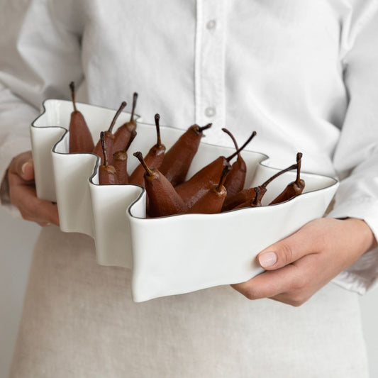 Bastion Collections Bowl XMAS Tanne - white