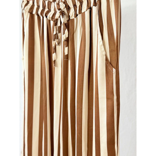 Hose "Liva" - braun/ creme