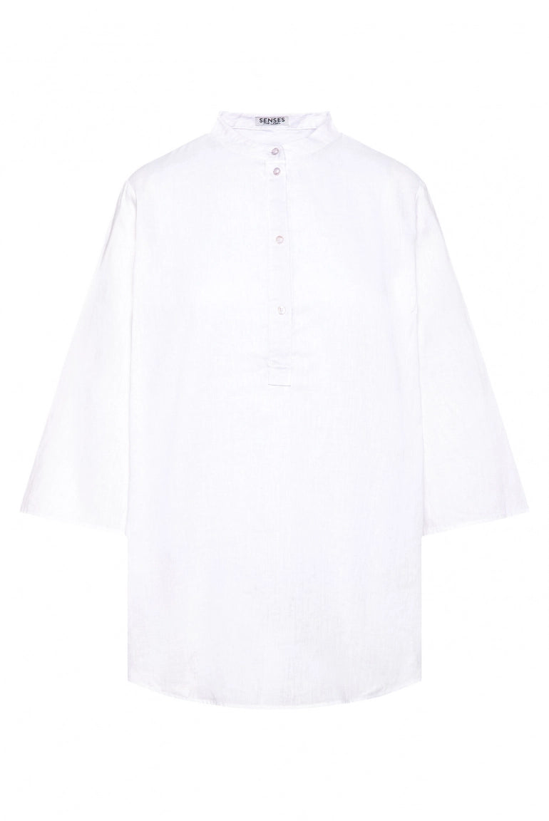 Senses. the label Bluse mit Stehkragen - opticwhite