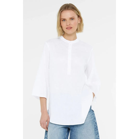 Senses. the label Bluse mit Stehkragen - opticwhite