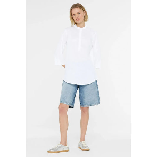 Senses. the label Bluse mit Stehkragen - opticwhite