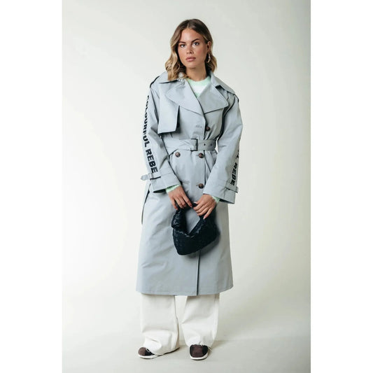 Colourful Rebel Trenchcoat -grau-