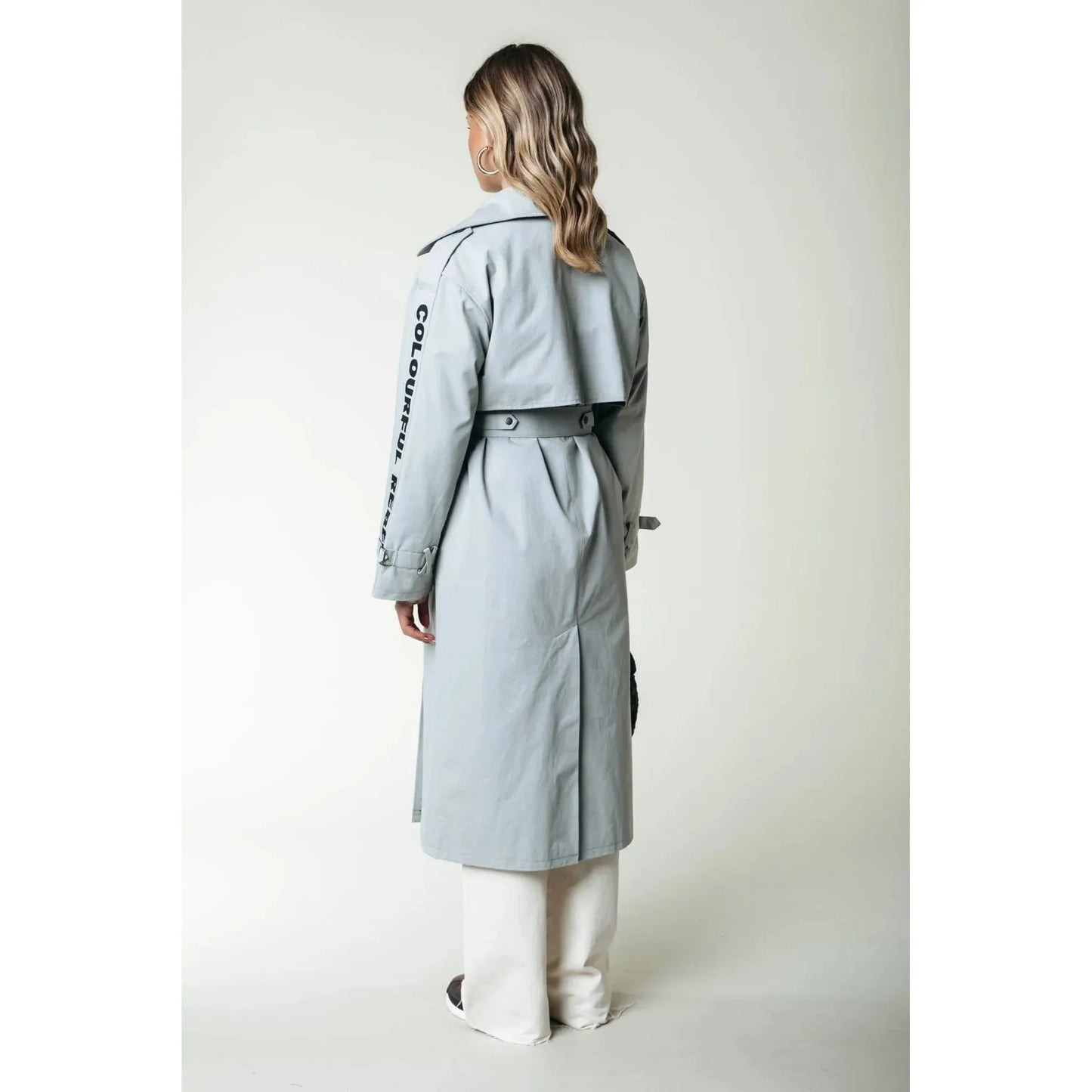 Colourful Rebel Trenchcoat -grau-