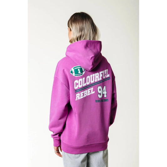 Colourful Rebel Rugby Kapuzenpullover -pink-