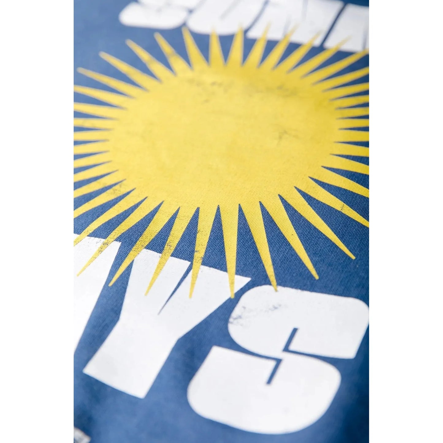 Colourful Rebel Sunny Days Acid Wash Sweater -bright blue-