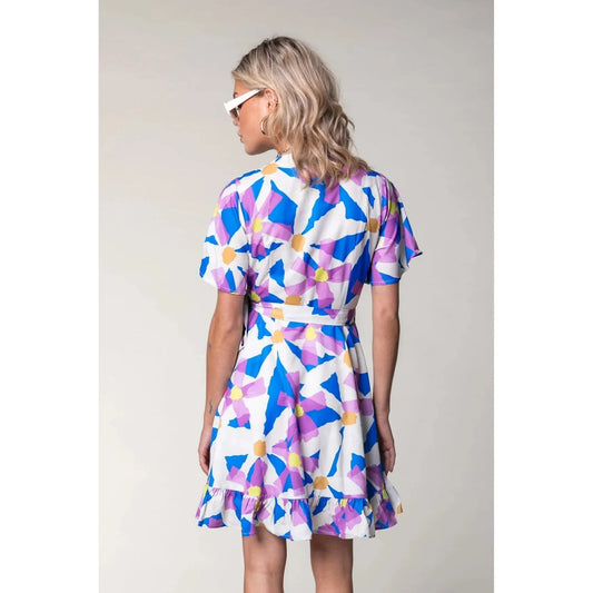 Colourful Rebel Teldi Blumenwickelkleid