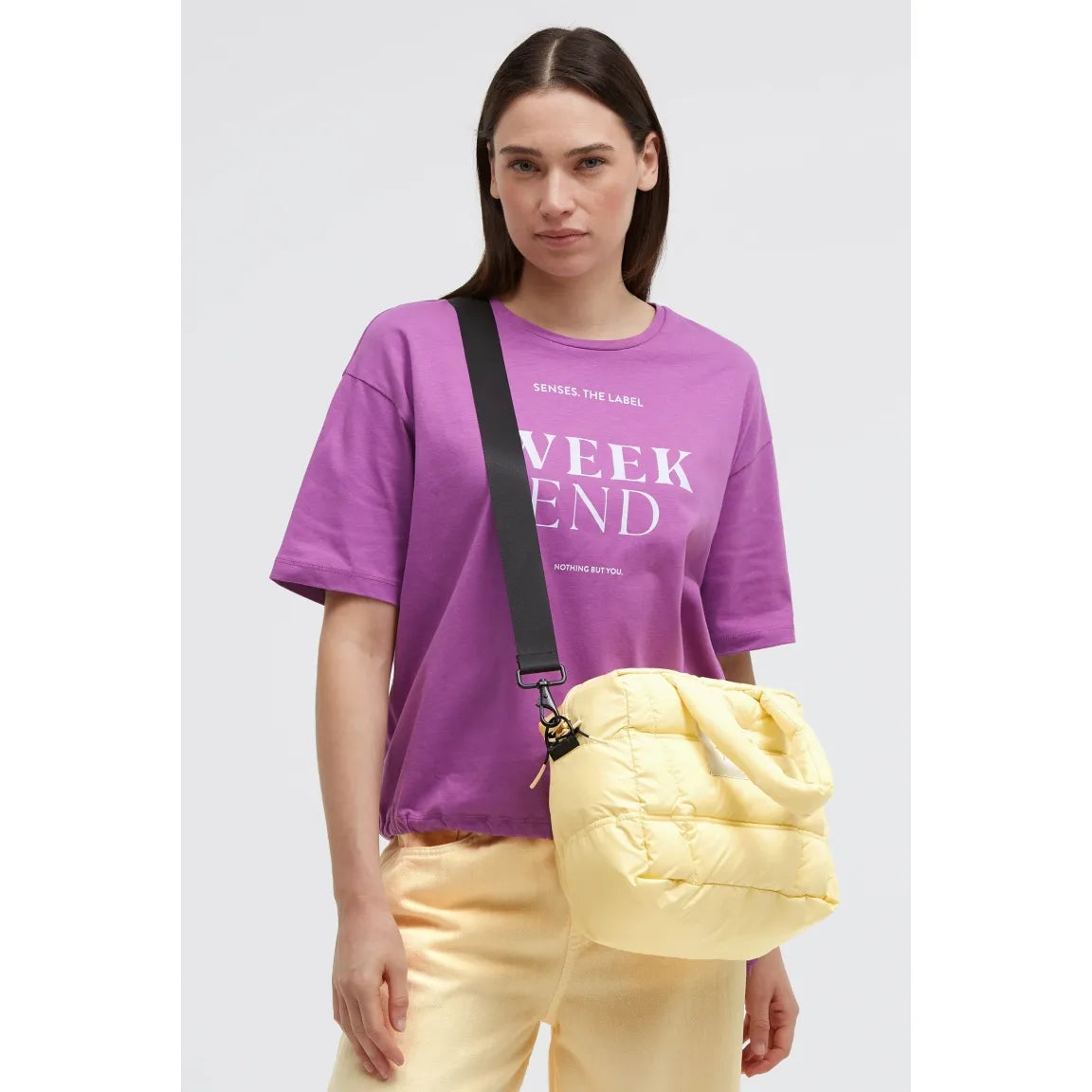 Senses. the Label Crossbody Puffer Bag AS:KA - butteryellow