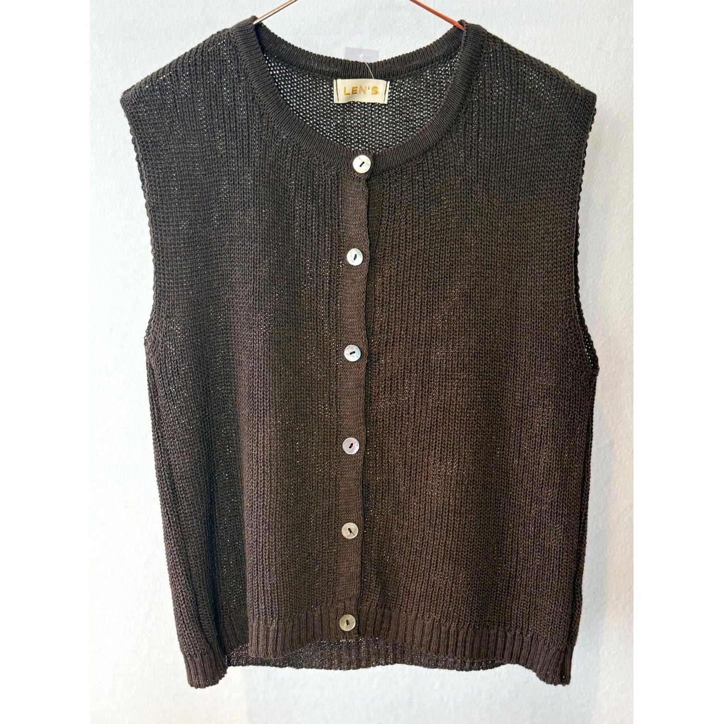 Strickweste -braun