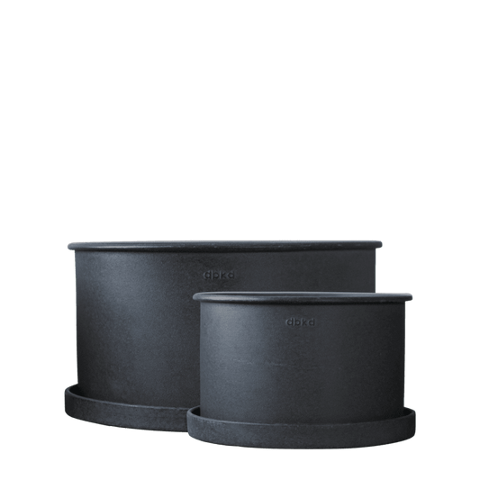 Übertopf/ Plant Pot small - schwarz - 18 cm/Ø27 cm