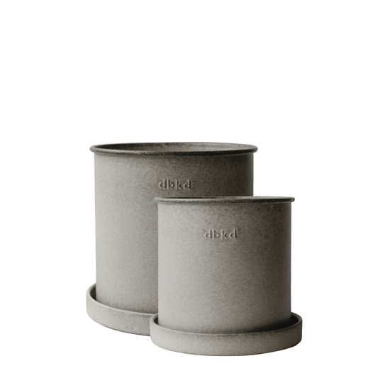 Übertopf/ Plant Pot medium 17 cm/Ø 17 cm - beige