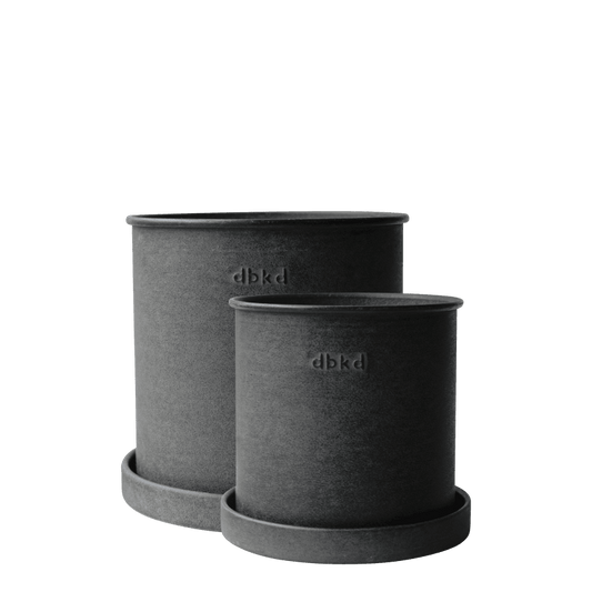 Übertopf/ Plant Pot small 14 cm/Ø 14 cm - schwarz