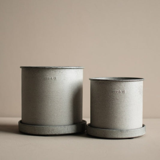 Übertopf/ Plant Pot medium 17 cm/Ø 17 cm - beige