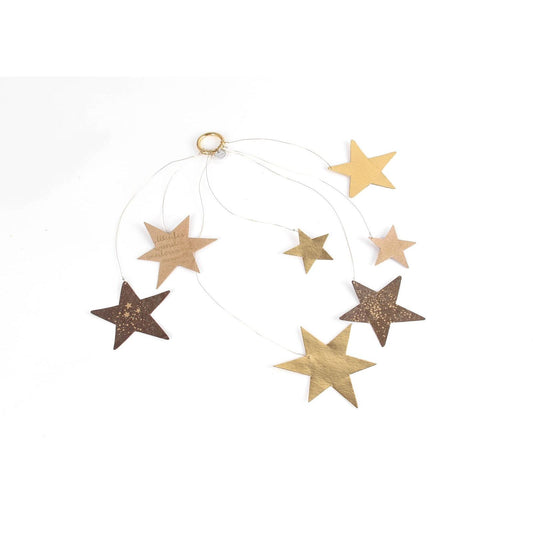 Good old friends - Kleiner Sternenregen -Winterwunder- braun gold