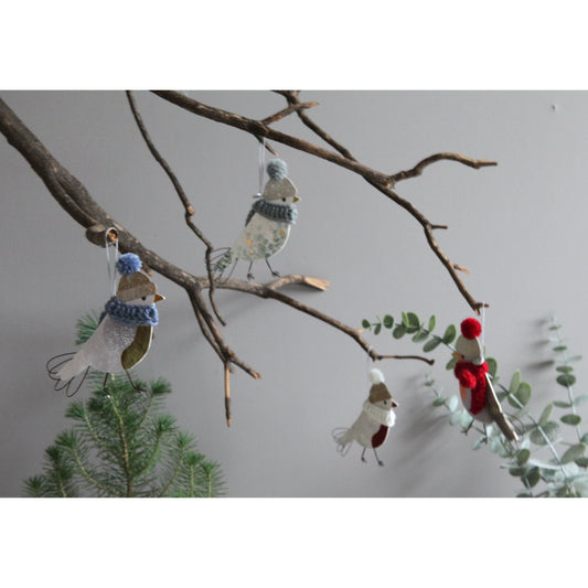 Good old Friends Wintervögel -beige-