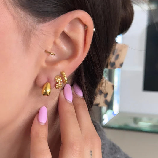 Glam & Glory Queens Earstud Ohrstecker -gold-