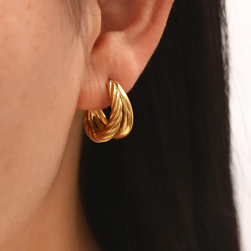 Glam & Glory Florence Hoop -gold-