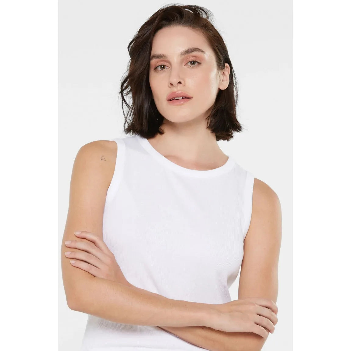 Senses the Label geripptes Top TIL:DA - opticwhite