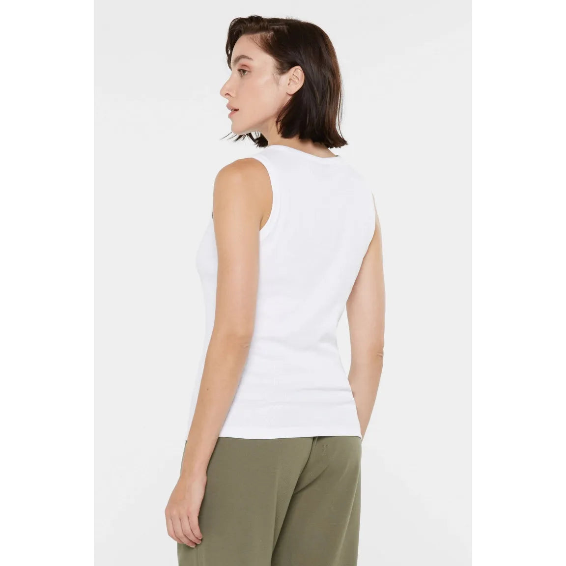 Senses the Label geripptes Top TIL:DA - opticwhite