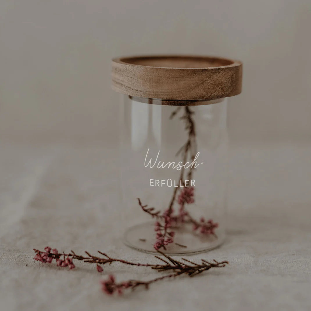 Eulenschnitt Mini Vorratsglas Wunscherfüller