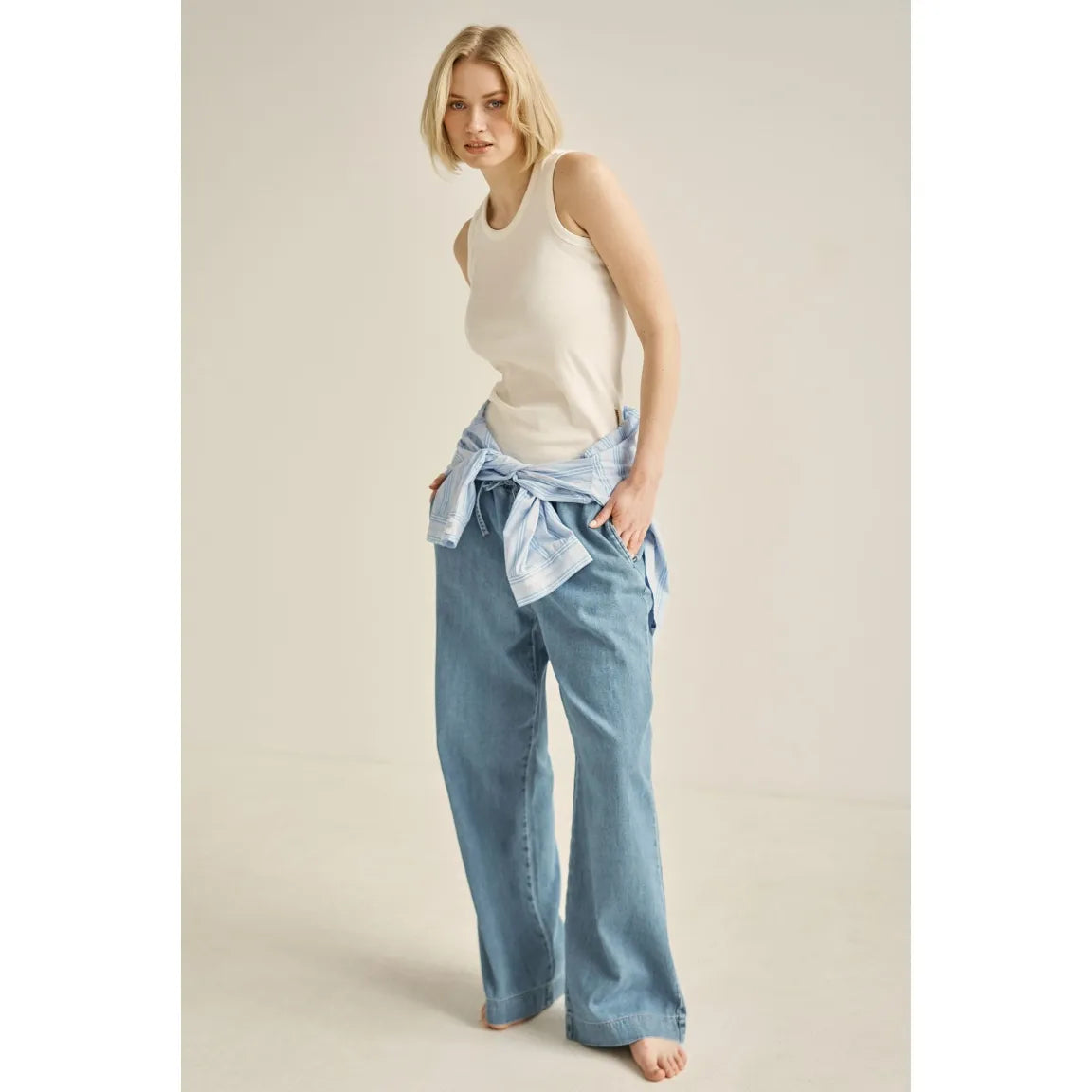 Senses. the label Jeans Wide Leg - light blue