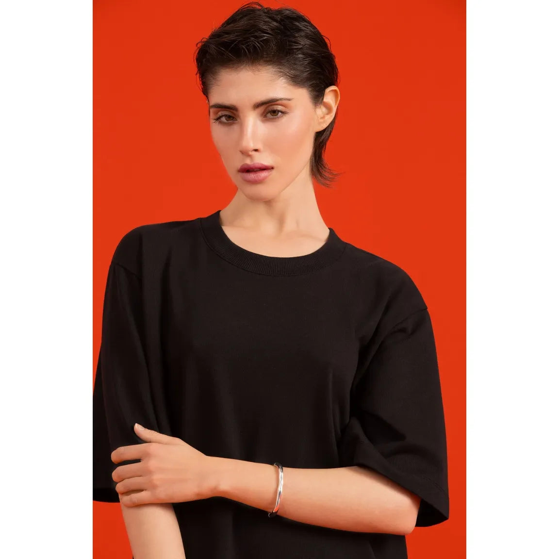 Senses. the label Kleid mit Seitenschlitzen - schwarz