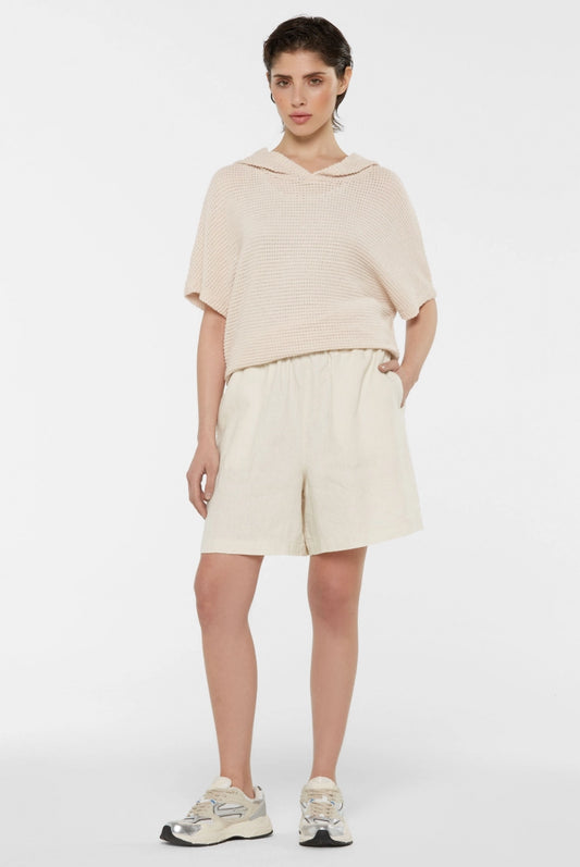 Senses. the label Leinenshorts mit Elastikbund - summer sand