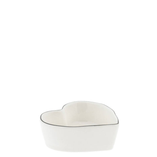 Bastion Collections Heart Shape Bowl - white