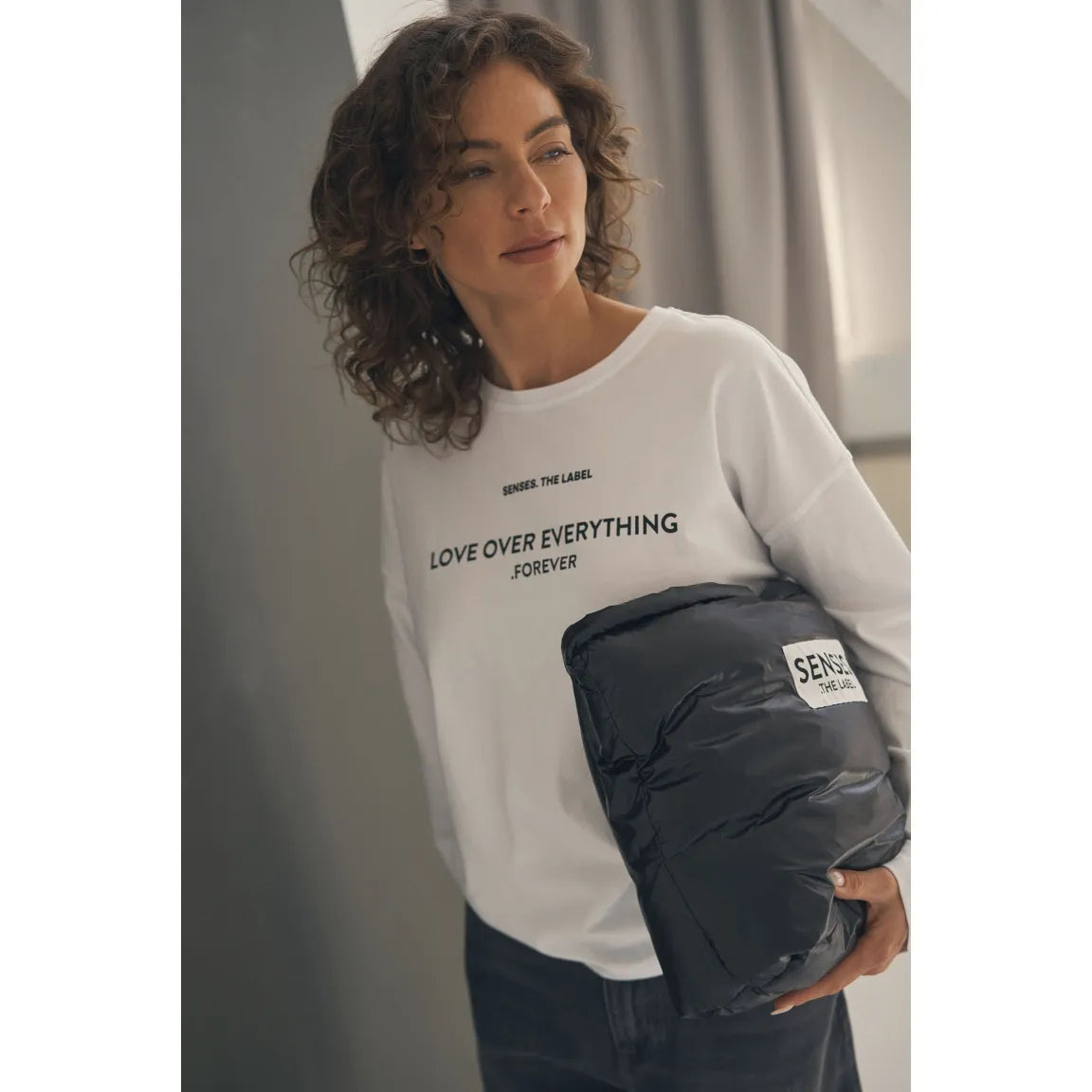 Senses. the Label Longsleeve TA:PI mit Artwork - opticwhite