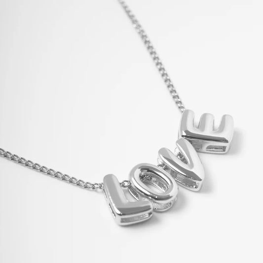 Glam & Glory Kette ABC Love Balloon -silber