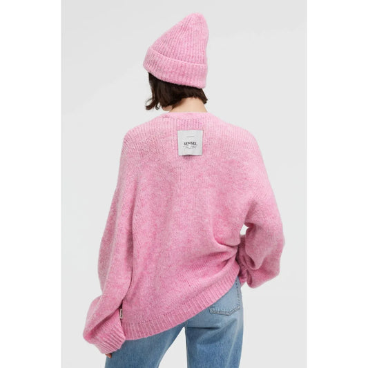 Senses. the Label Melierter Pullover KO:BE - rose pink melange