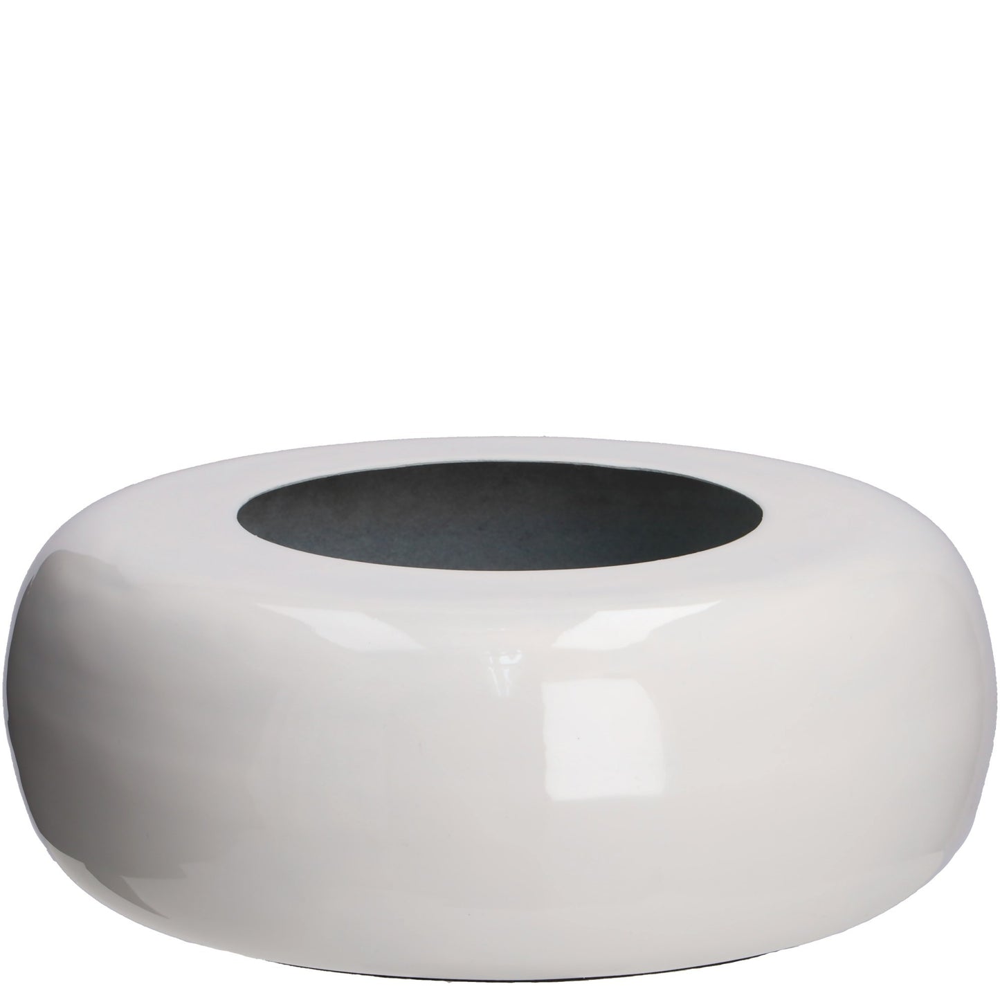 Metall Schale "Monique" - weiß - D22 x H10cm