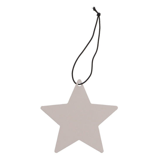 Metall Stern "Erik" - hellgrau - D 8cm