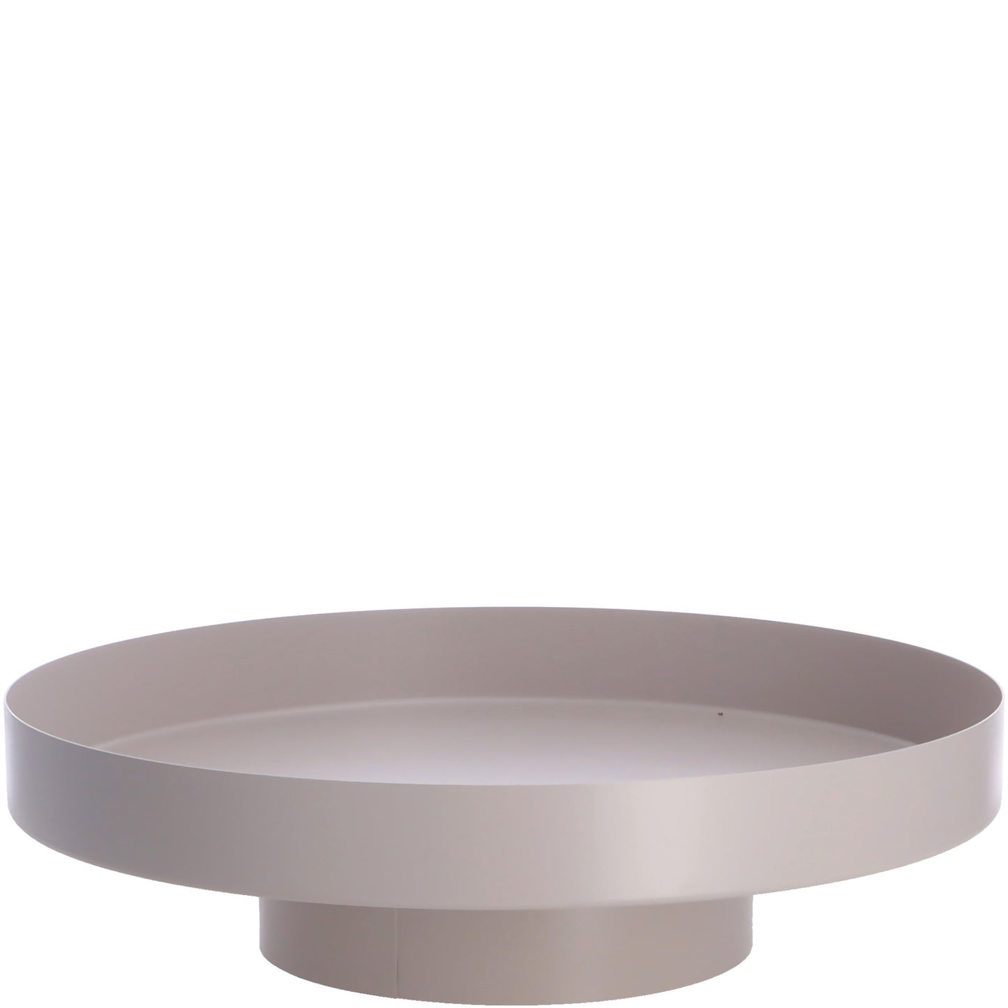 Metall Tablett "Erik" rund - taupe