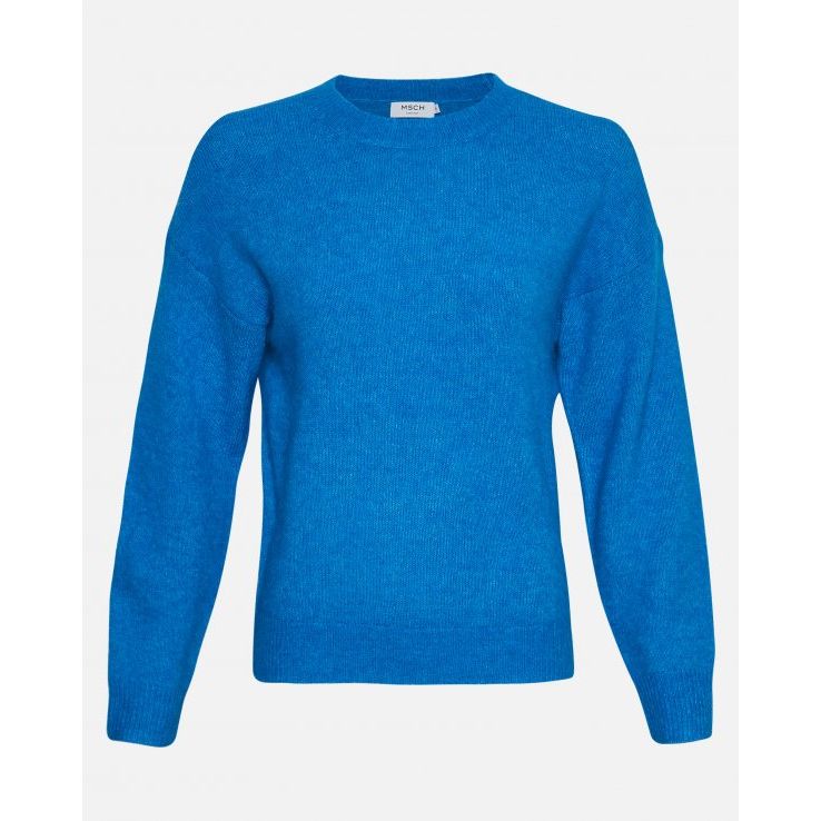 Moss Copenhagen Ceara Hope Rglan Pullover -palace blue-