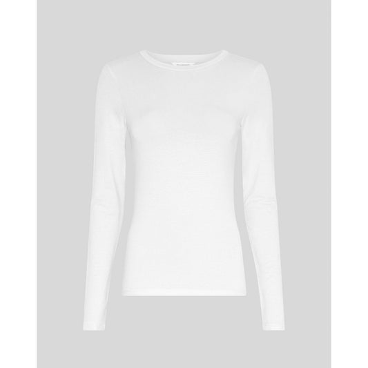 Moss Copenhagen Betrina O Langarmshirt -weiß-