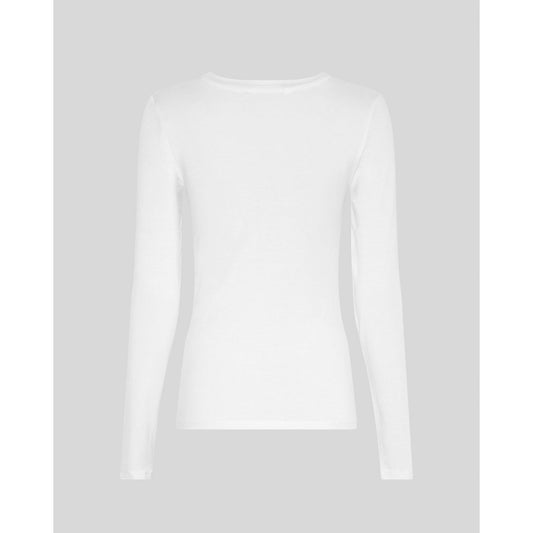 Moss Copenhagen Betrina O Langarmshirt -weiß-