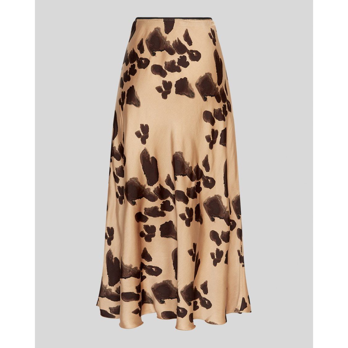 Moss Copenhagen Clarette Irida Skirt AOP - iced coffee leo