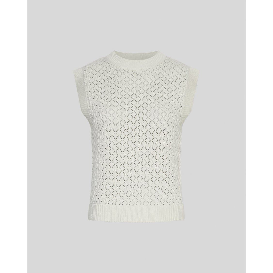 Moss Copenhagen Daina Vest - egret