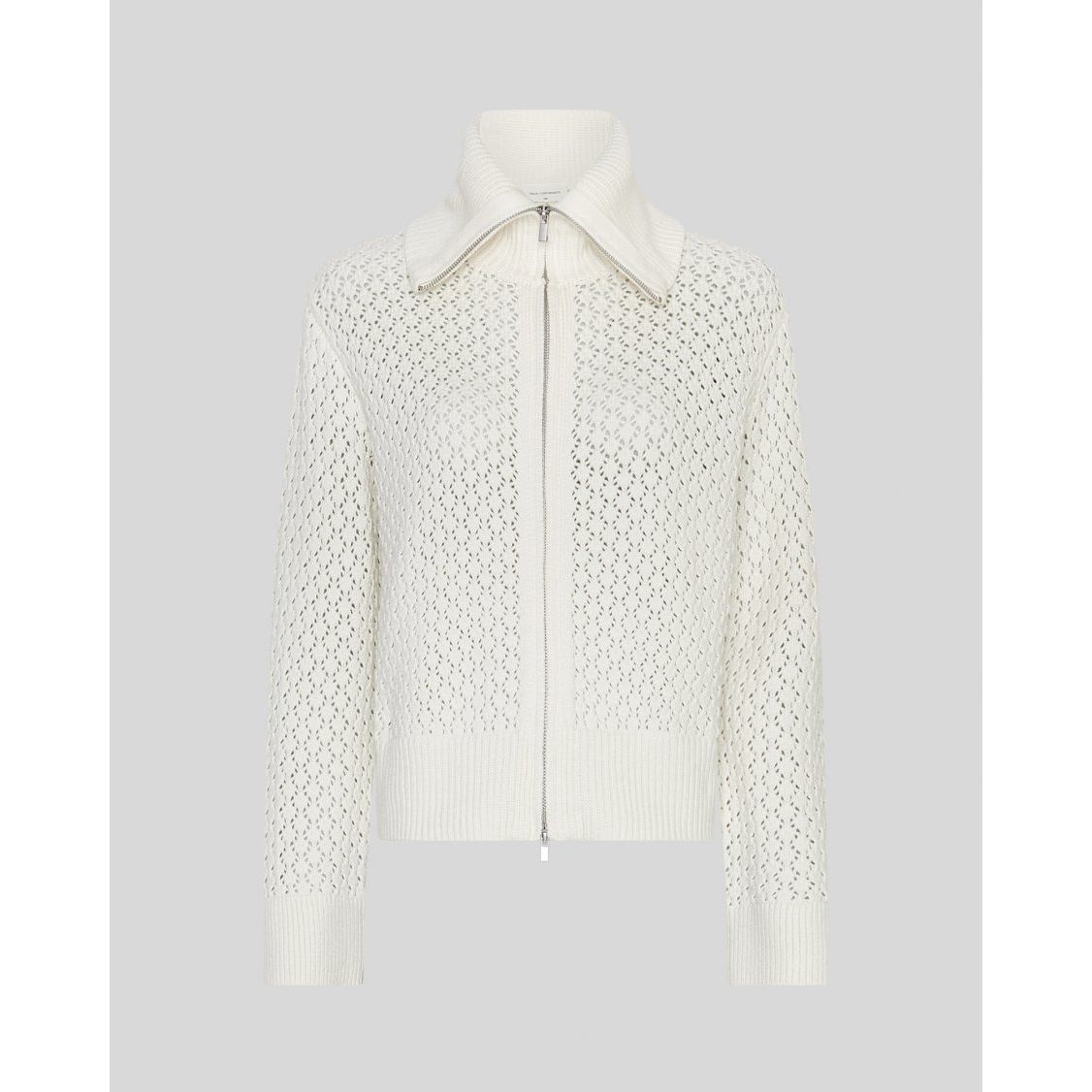 Moss Copenhagen Daina Zip Cardigan -egret